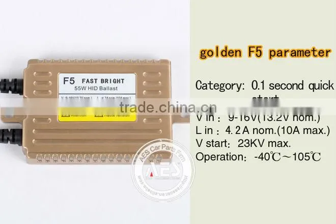 Newest Car accessory HID Xenon Fast Start slim ballast 55w