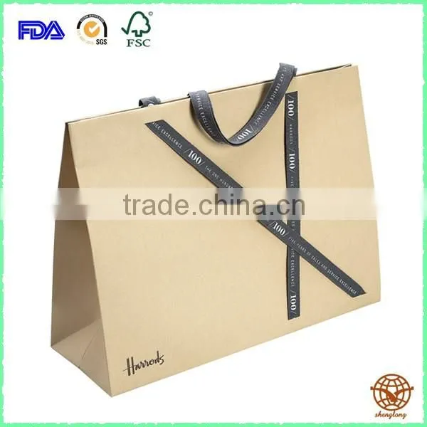 2016 Factory Direct Customized Kraft Shopping Bag , Eco-friendly Shopping Bag