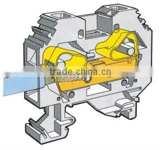 (JHN2-1.5/PE) Side-entry Spring Ground Terminal Block