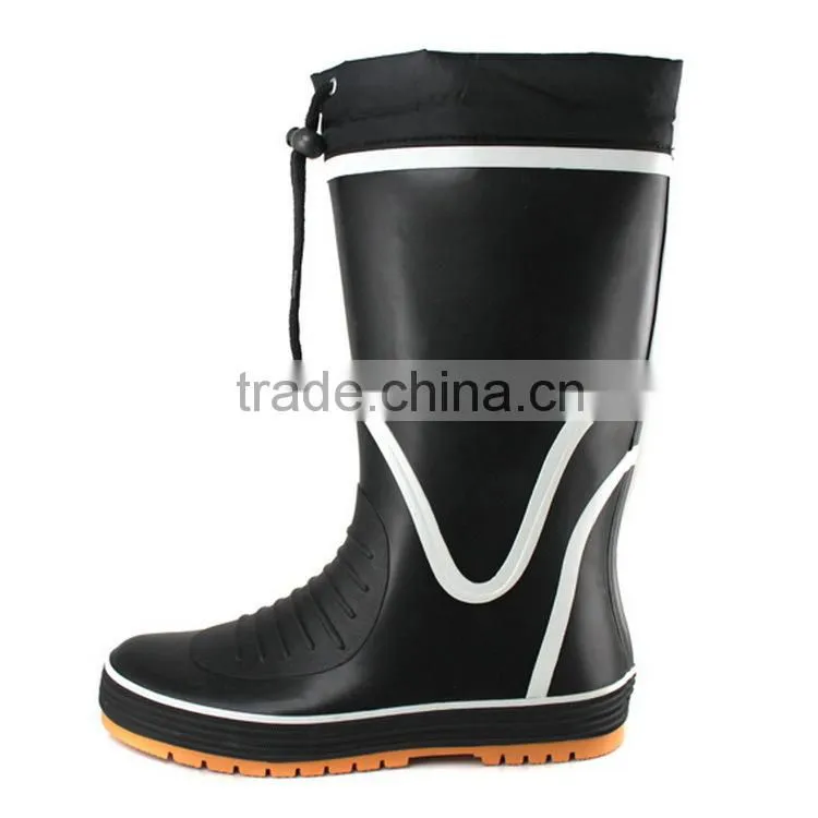 FARMING WORKING INDUSTRIAL MEN RUBBER RAIN SAFETY BOOTS WITH PU CUFF