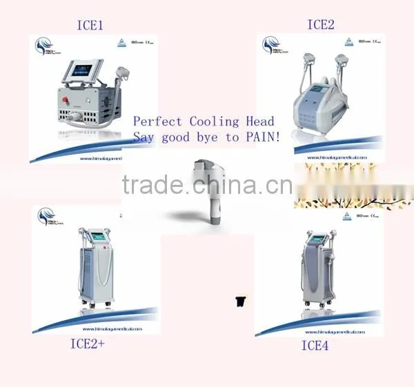 Patent contact cooling tips ICE SHR technology hair removal aesthetic equipment ICE 1