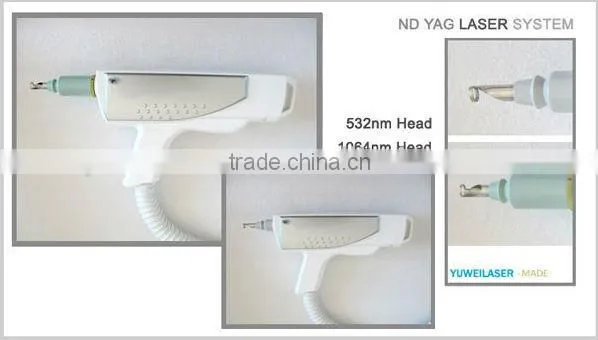 Q-switched ndyag laser,professional for tattoo,pigment ,eyebrow removal
