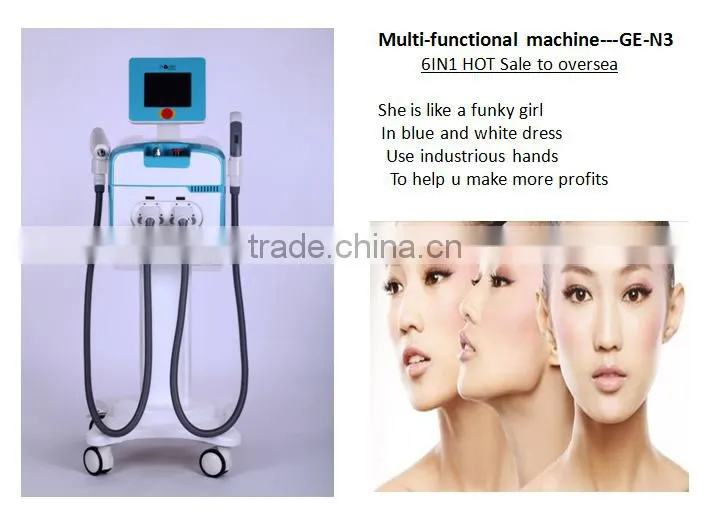 ipl+rf shr nd yag laser hair removal skin care multi-functional machine