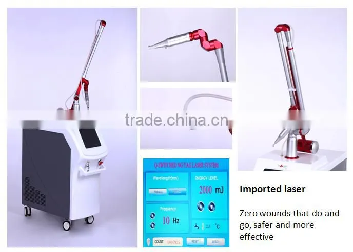 Merry christmas! 1064 532nm Tattoo Removal Active EO Q Switch ND YAG Laser machine with fast frenquency
