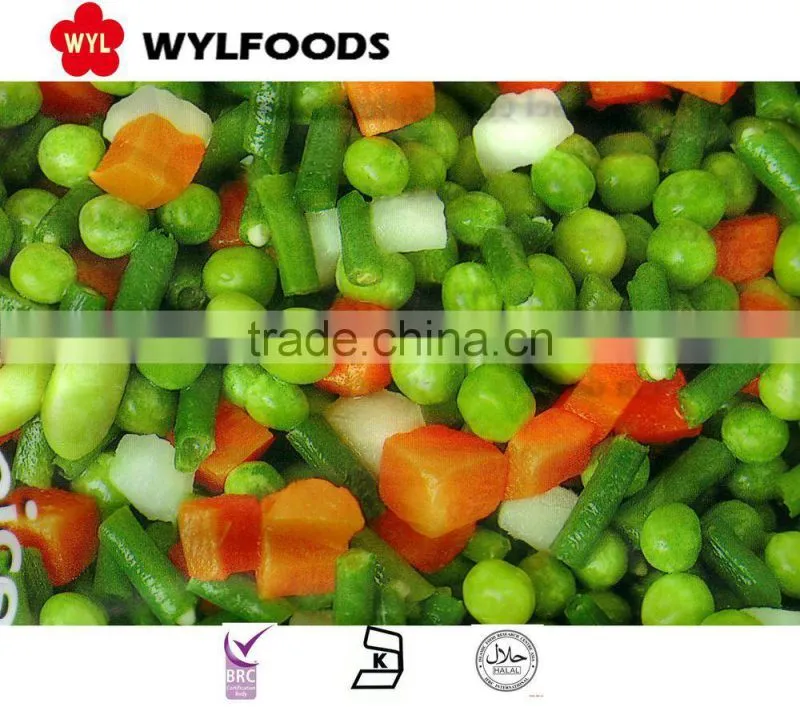 Frozen IQF mixed vegatables,grade A