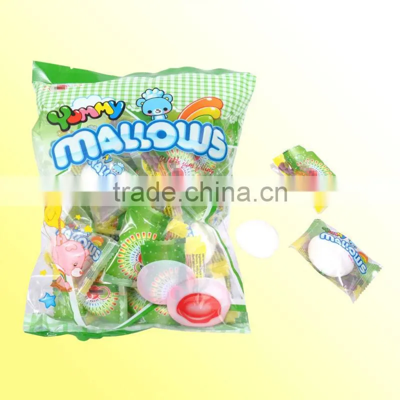 Sweet marshmallow with jam