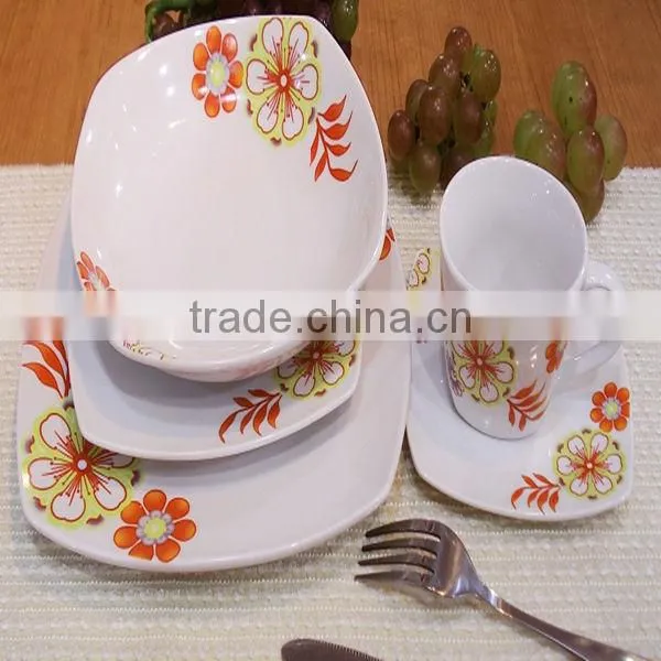 ceramic dinner set square,high quality dinner set,fine china dinner sets