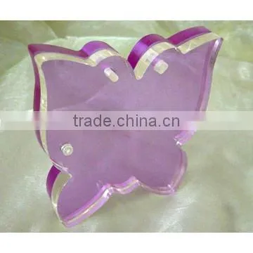 full view acrylic picture frame with brochure holder