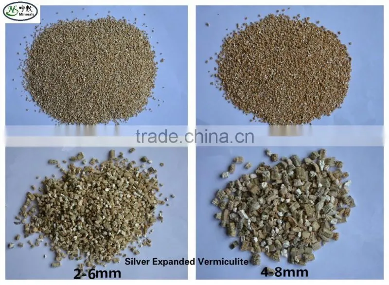 High quality Lightweight Silver/Gold expanded Vermiculite for Board