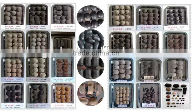High pressure hydraulic iron ore briquette machine