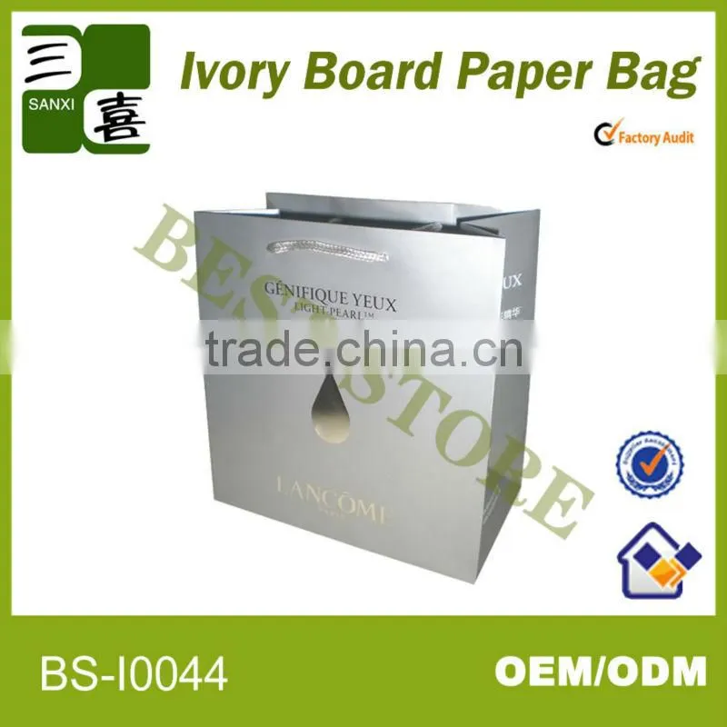2014 newest eco-friendly coated paper shopping bag for shoes and clothes with matt lamination