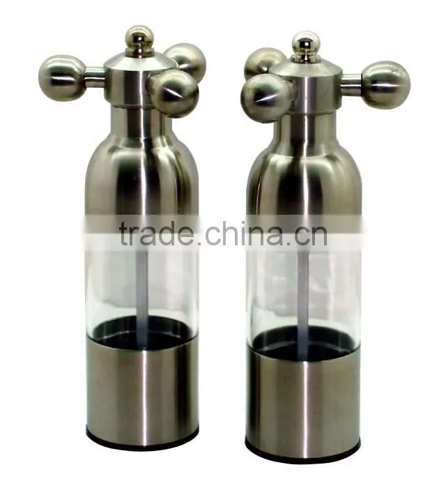 2016 new style salt and pepper mill set with ceramic grinder