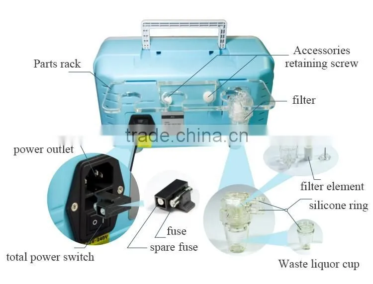 home use portable anti-cellulite rf vacuum massage machine