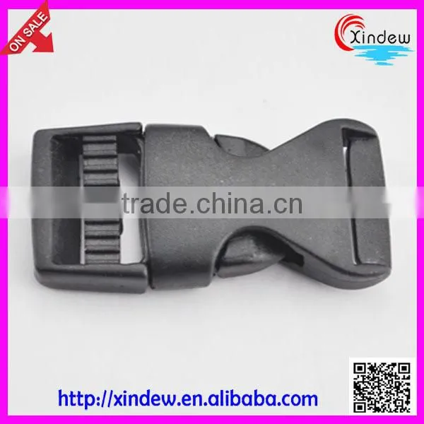 Black plastic schoolbag buckle, bag accessories, bag buckle (XDZY-001)