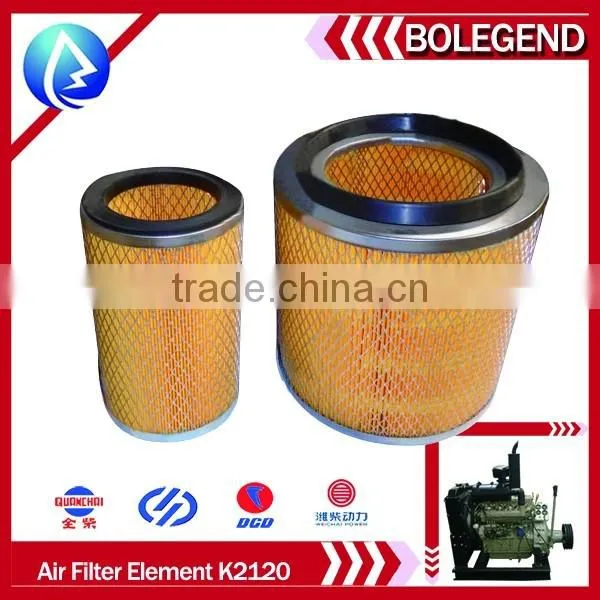 Dongfeng truck spare parts, Air filter element K2120
