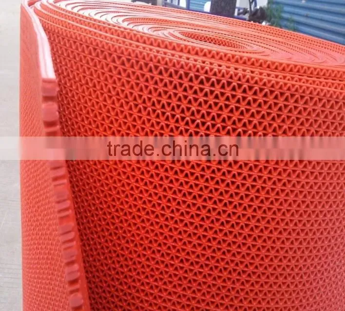 2016 New rolled plastic pvc vinyl zig zag mat flooring