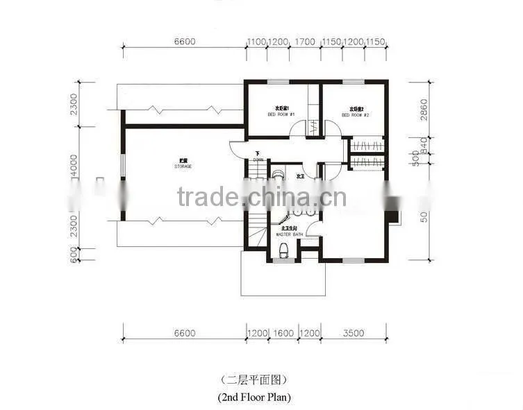 modern decorated light steel structure villas
