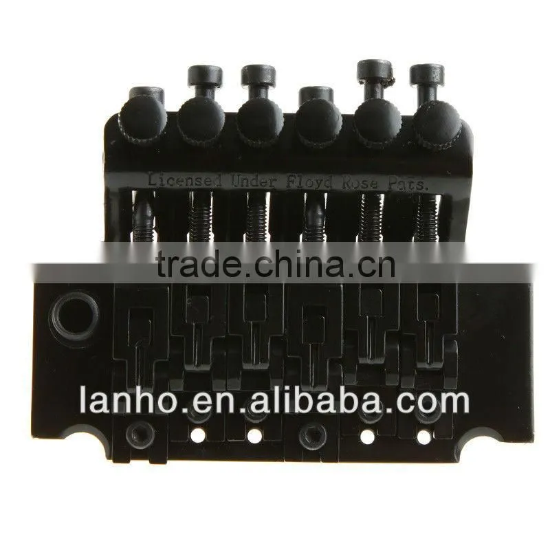 Black Guitar Tremolo Bridge Double Locking Systyem Floyd Rose Lic