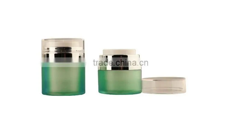China Alibaba supplier round container cosmetic acrylic airless bottle