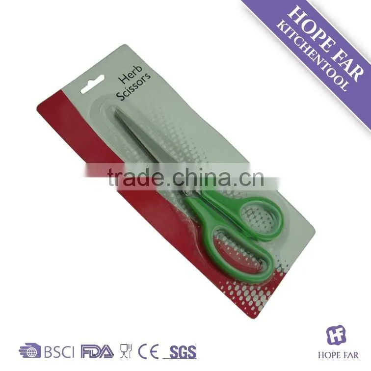 1628 Stainless steel kitchen herb scissors with 3 blades