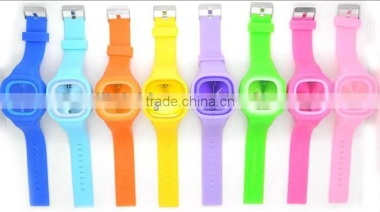 Fresh perfect flowery analog jelly candy smart quartz silicone watch for all