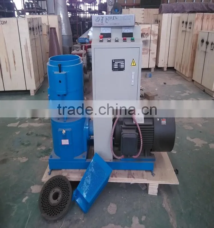 High Efficient Vertical Type Flat Die Mould Biomass Pellet Machine With Low Price