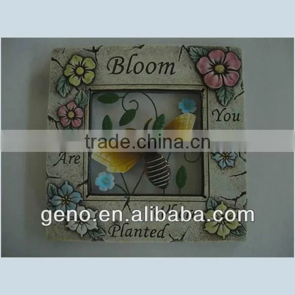 garden paving stone stepping stone with metal butterfly