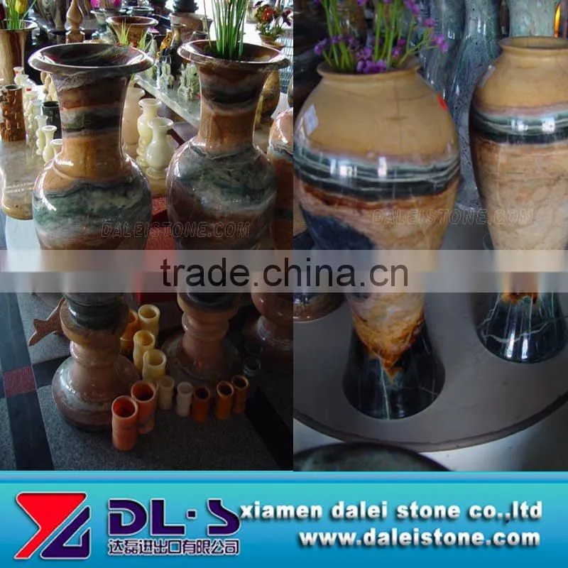 Natural stone flower vase,flowerpot for decoration(CE+factory)