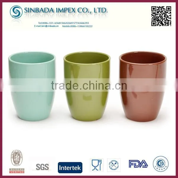 Factory P13016G Ceramic Cheap Bright Color Flower Pot For Garden