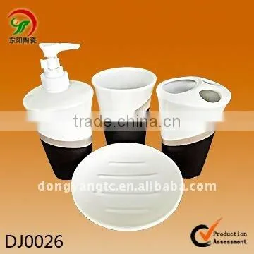 4 PCS ceramic bathroom shower vanity accessories sets