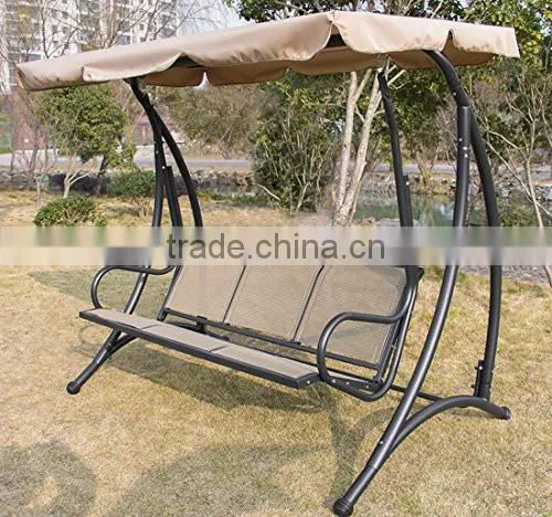 Outdoor Garden Yard 3 person Canopy Swing Hammock Chair