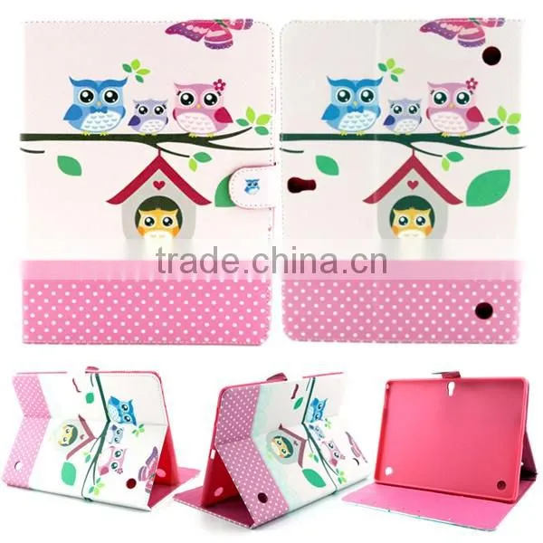 Hot selling Tablet case wallet flip leather case for Samsung T800, leather case