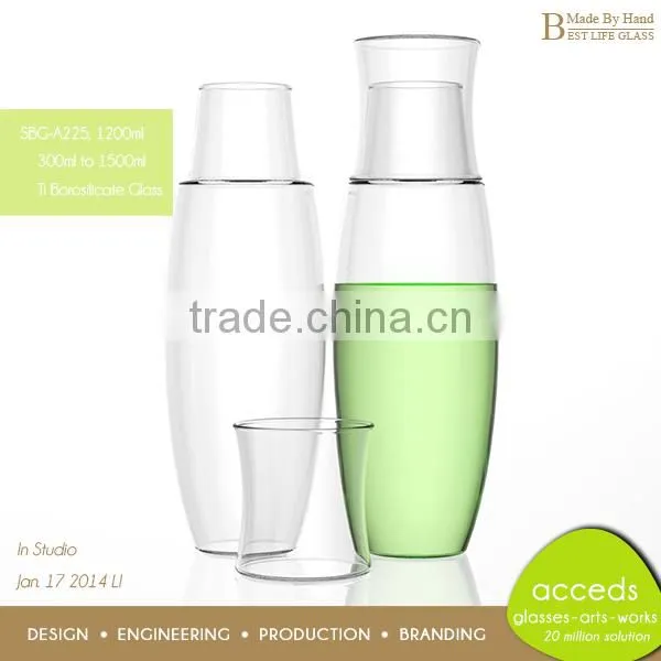 Heat Resistant Handcrafted Pyrex Water Glass Pitcher Wholesale