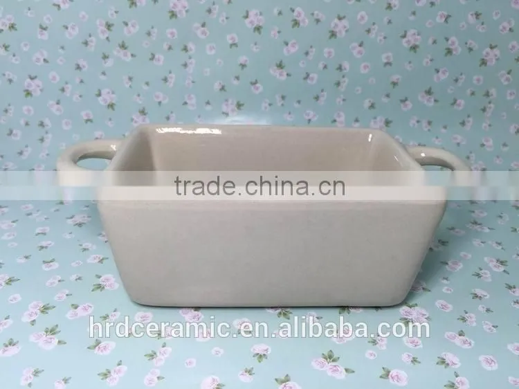 2015 stocked Cheap daily use colored square porcelain bakeware plate