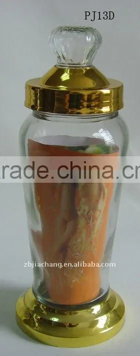 2L glass ginseng bottle with metal rack PJ13D