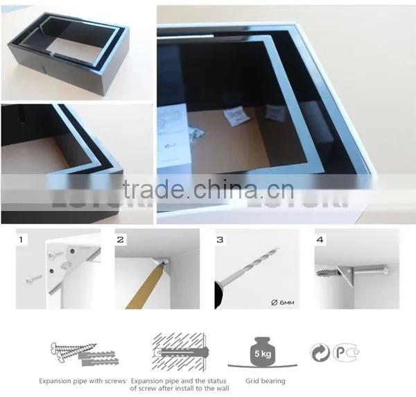 wooden Cube Shelf wall mount book display heart shape wall shelf