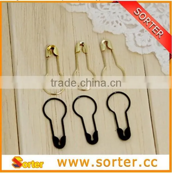 2016 Hot Sale Wholesale Pear Shaped Hang Tag Safety Pin