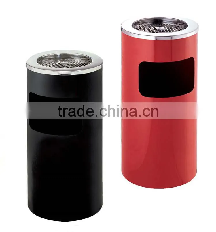 Metal waste bin container price BY-66