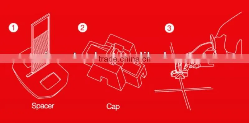 universal short curve lippage leveling spacer