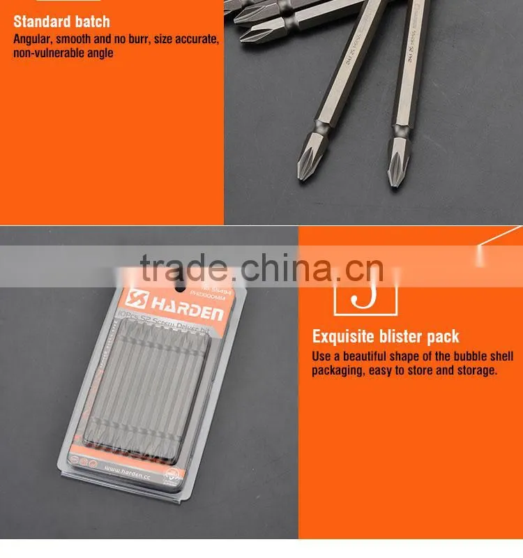 Professional PH2X65mm Hand Tool 10pcs S2 Screwdriver Bit Set