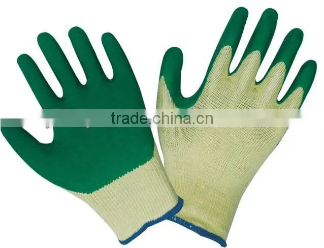 10 guage black seamless knitted liner, grey latex palm coating, crinkle finish