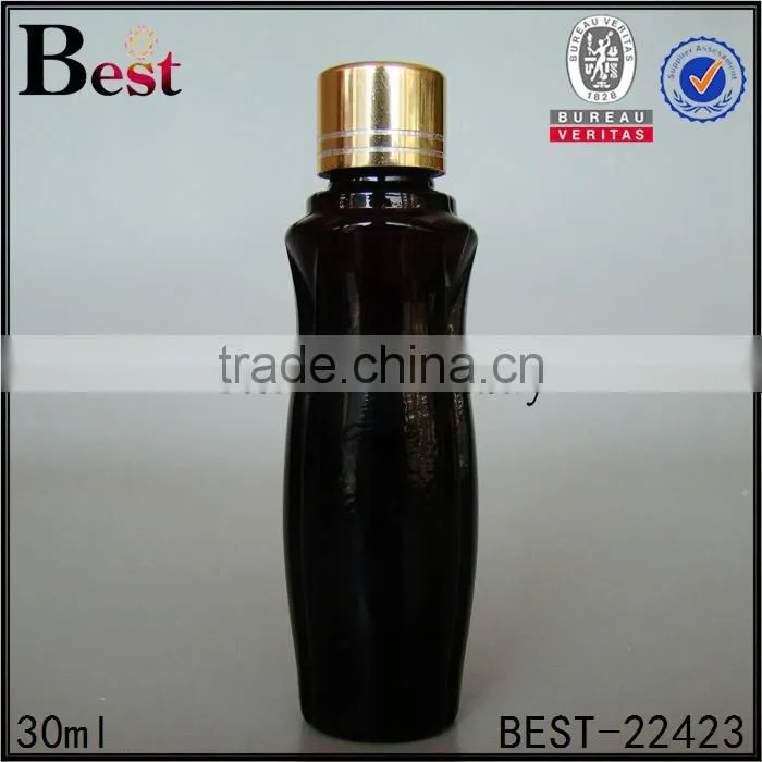 2017 hot selling 30ml perfume spray bottle amber color perfume spray bottle pump sprayer perfume bottle 30ml