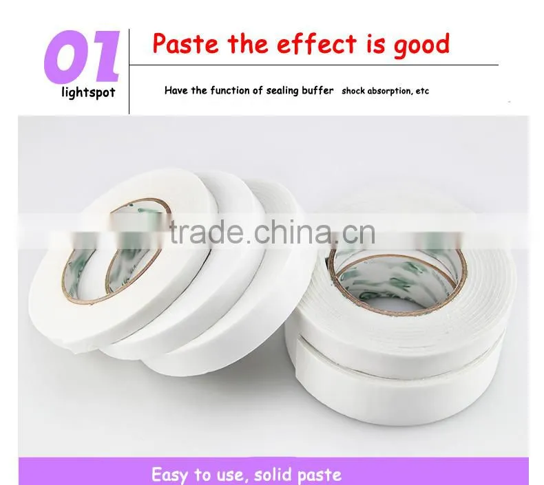 3m waterproof rubber foam double sided tape