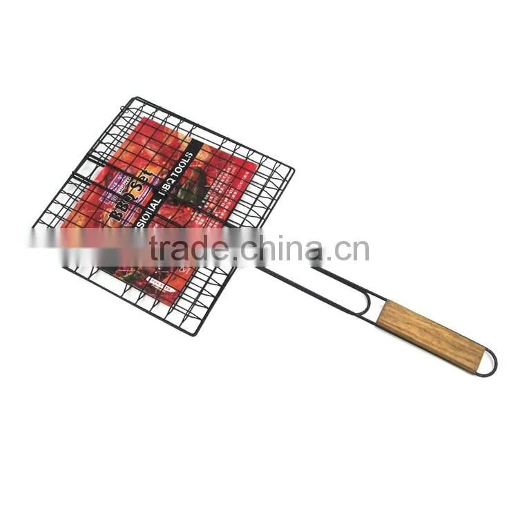 Non-stick BBQ grill crimped wire mesh