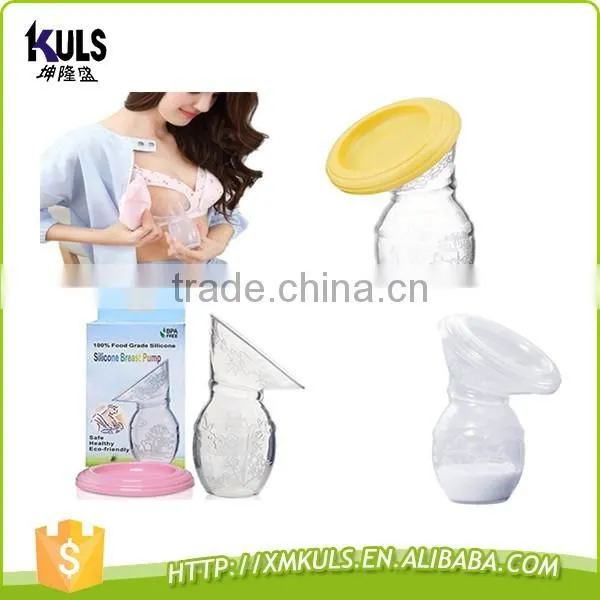 Silicone breast pump for mom feeding use baby products bottle