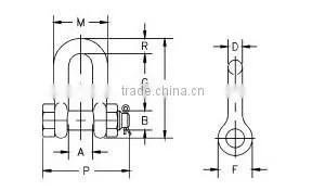 ATLI G2150 US type Chain shackle