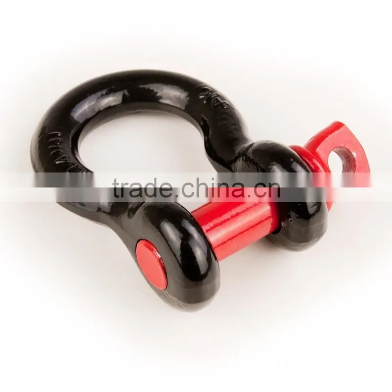 4x4/4wd/off road bow shackle (3.25T, 4.75T, Galvanised Tested, Spraying ), recovery kit