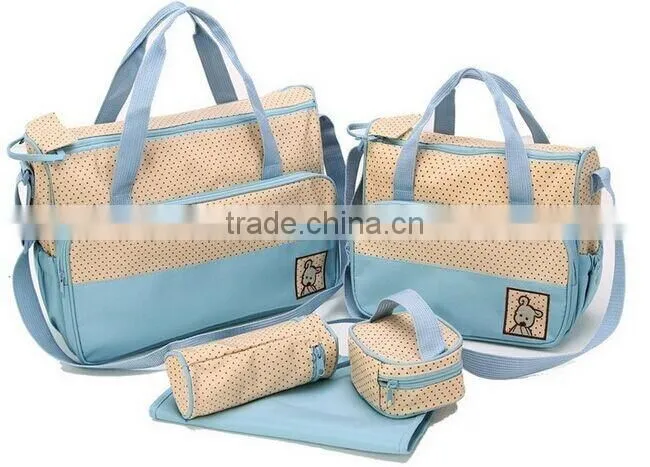 5PCs Baby Nappy Changing Bag Set