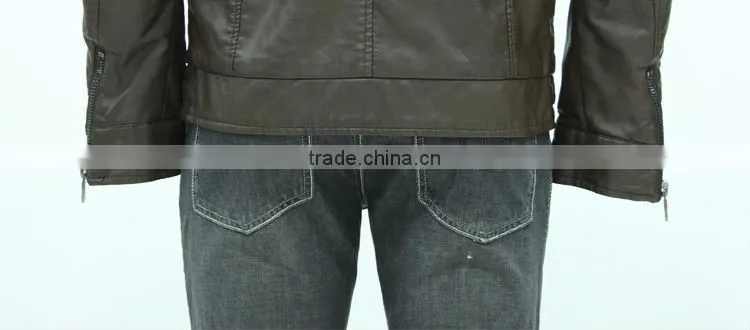 High quality Brown Leather Jacket for men