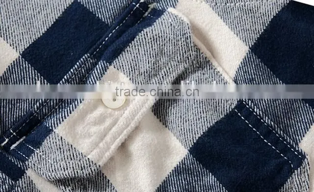 Classic mens check plaids flannel shirts man cotton casual flannels shirts